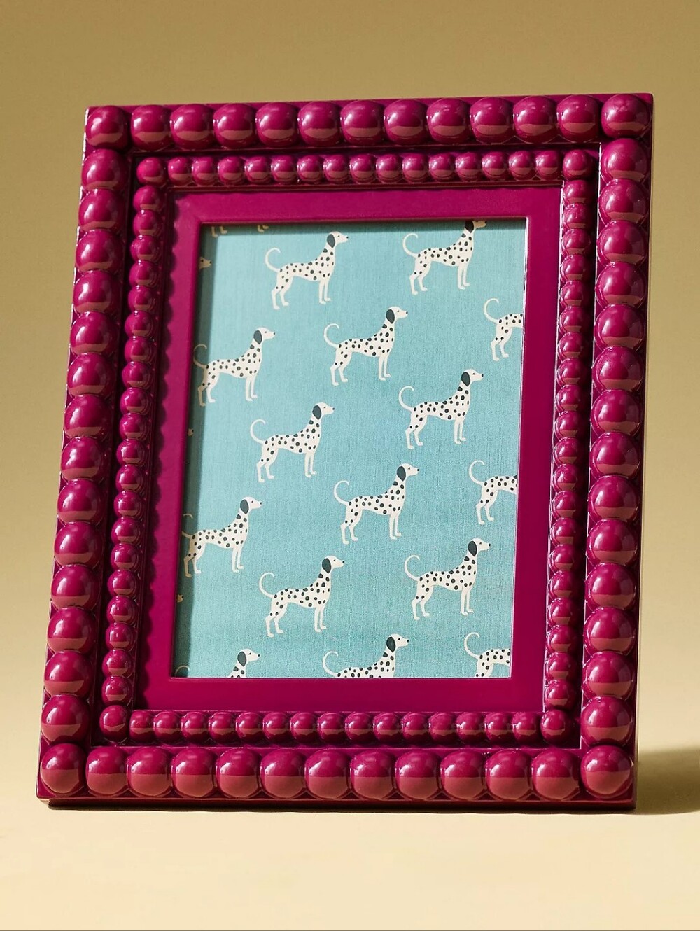 Anthropologie Rory Beaded Wood Picture Frame